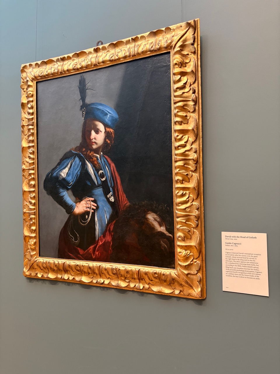 David holding Goliath’s head
