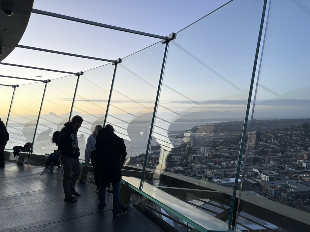 On top of the Space Needle
