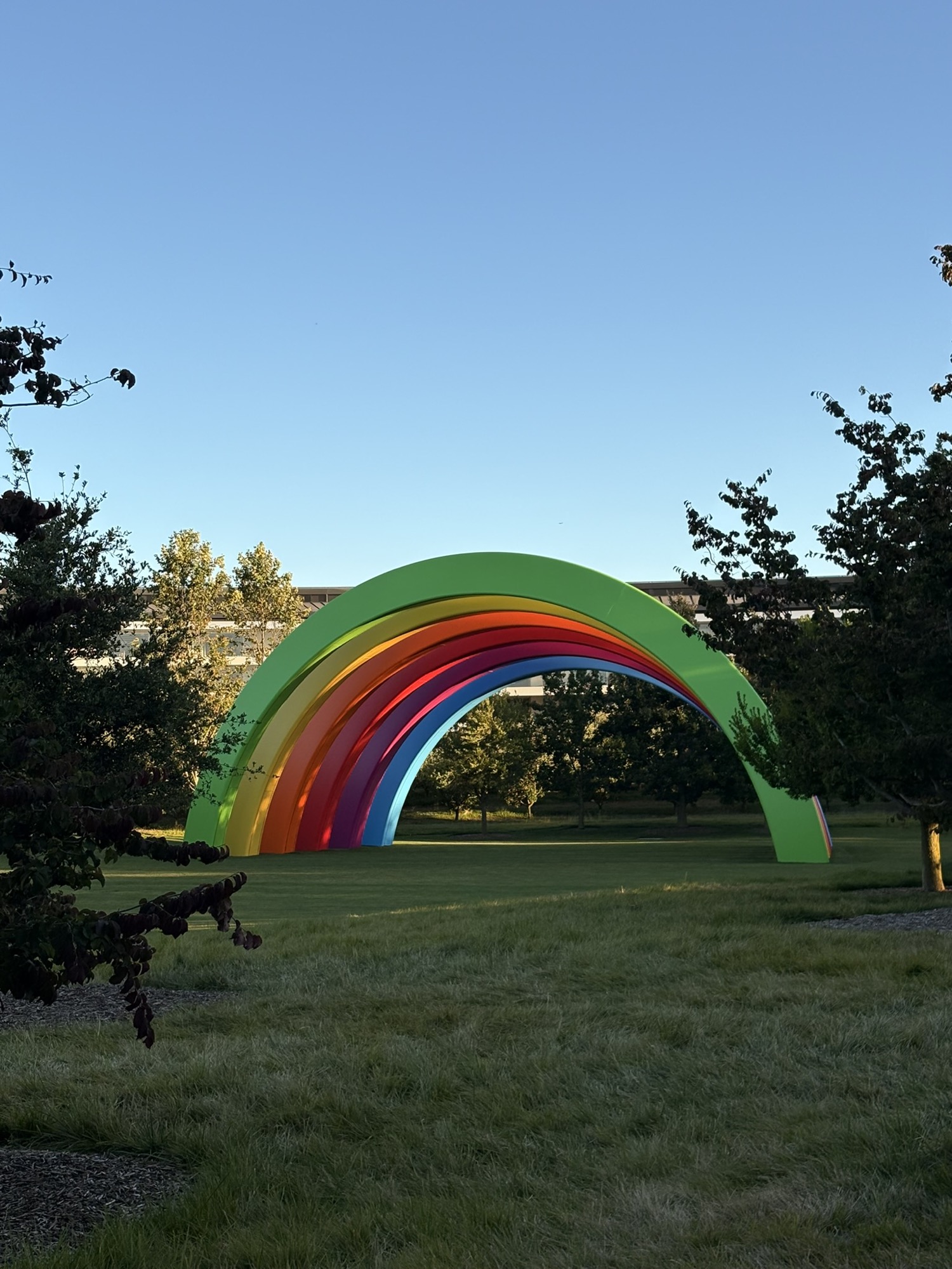 Rainbow in Apple park